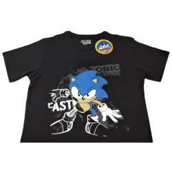 Camiseta Negra Fast Sonic...