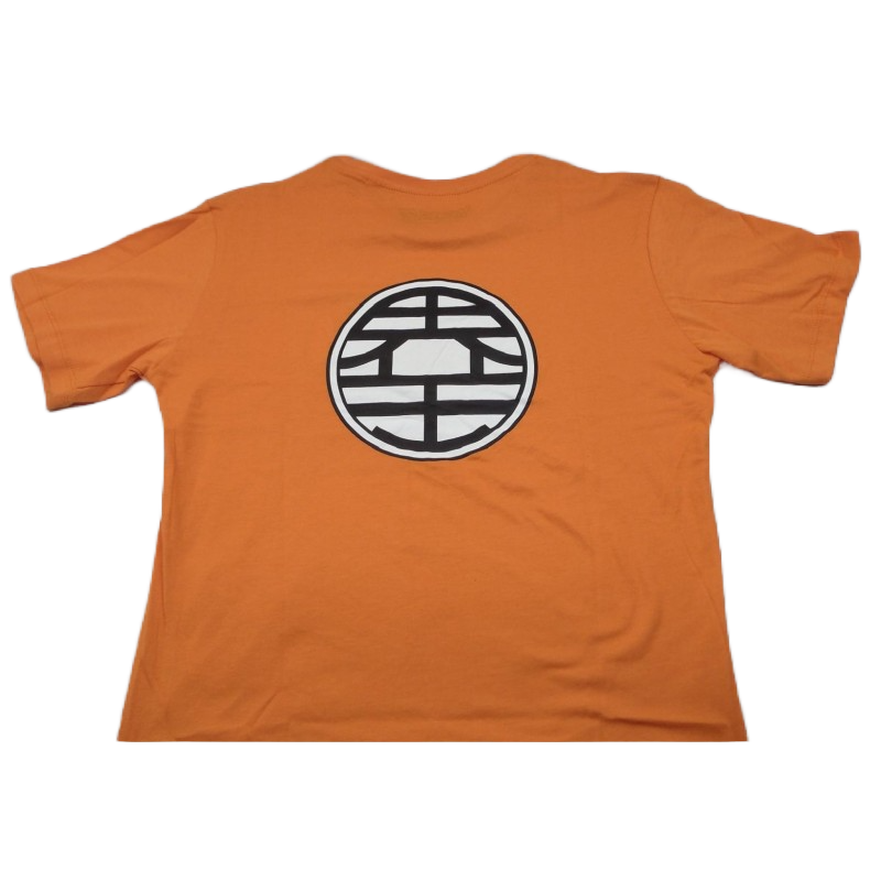 Remera dragon ball online naranja