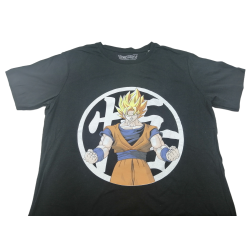 Camiseta Goku Saiyan Negra...