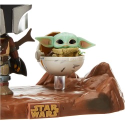 Figura POP The Mandalorian con Baby Yoda The Mandalorian Star Wars (CAJA EXTERIOR UN POCO DETERIORADA)