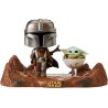 Figura POP The Mandalorian con Baby Yoda The Mandalorian Star Wars (CAJA EXTERIOR UN POCO DETERIORADA)