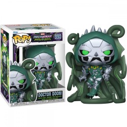 Figura POP Doctor Doom Mech Strike Monster Hunters Marvel